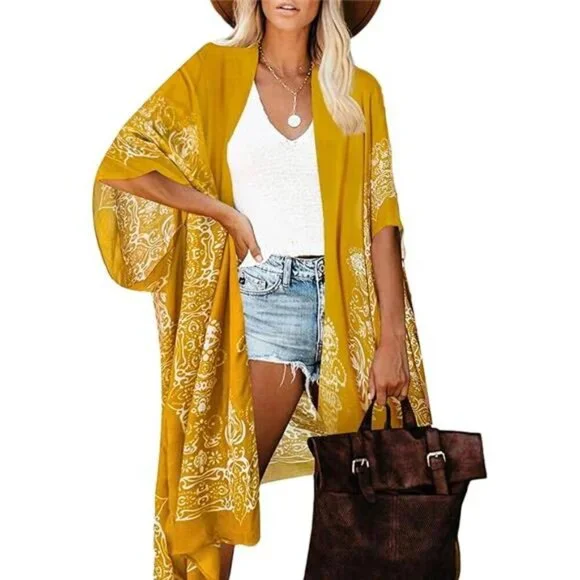 Kimono for Women Swimsuit Coverup Beach Cover Up Swimwear Cardigan Summer